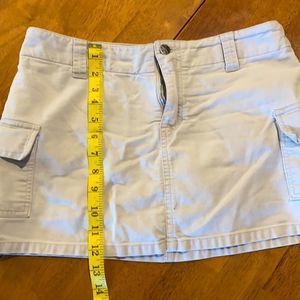 SO Khaki Cargo Skirt with Velcro side pockets Size 5